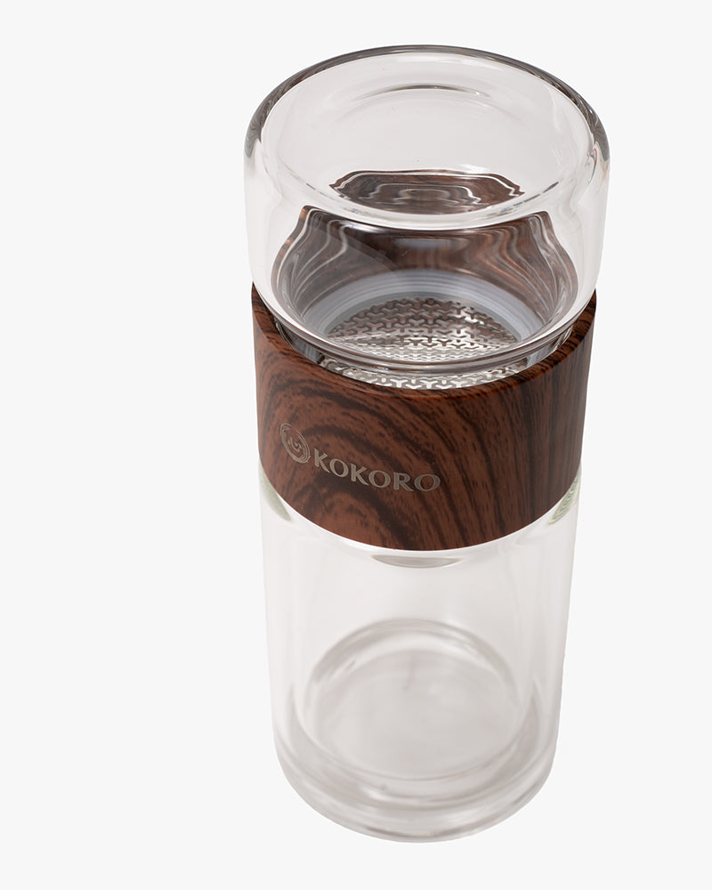 Kokoro Original Glass Tea Infuser Bottle