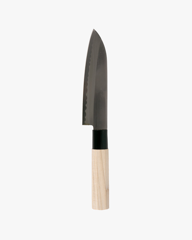 Japanese Knife, Satake Cutlery, KoSantoku Knife, Steel, Hagane, Natural Wood Handle 150mm