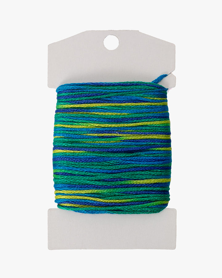 Sashiko Thread, Multi Color Mix, Blue Green