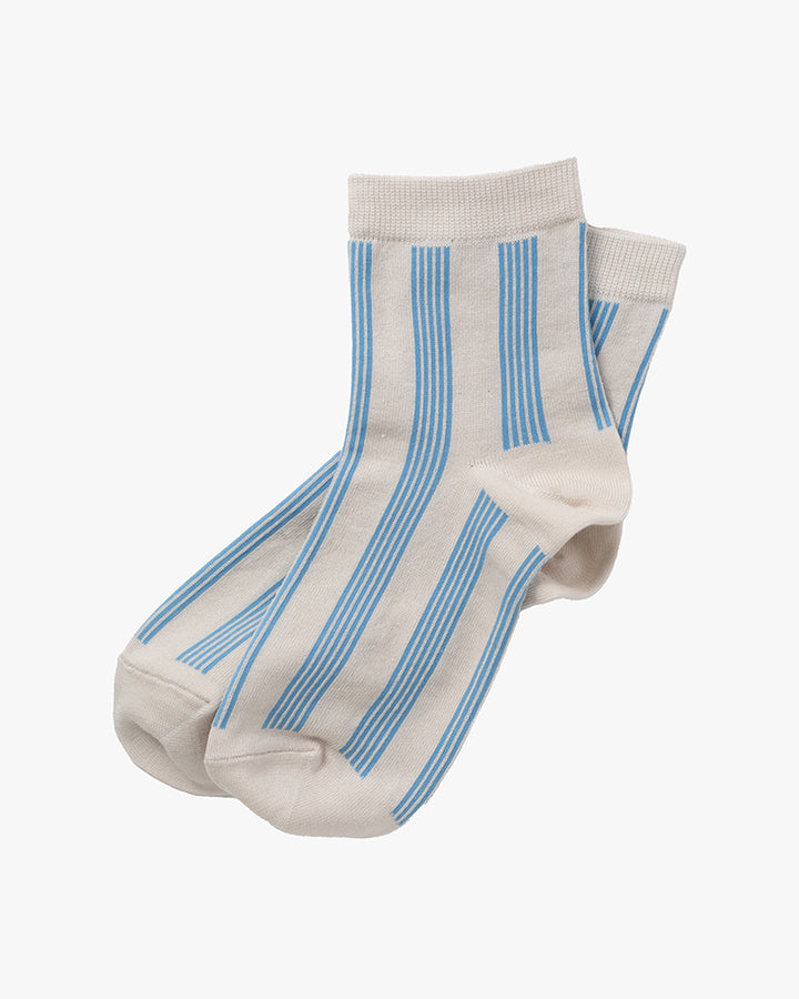 Knitwin, Crew Socks, Memeri Striped Blue