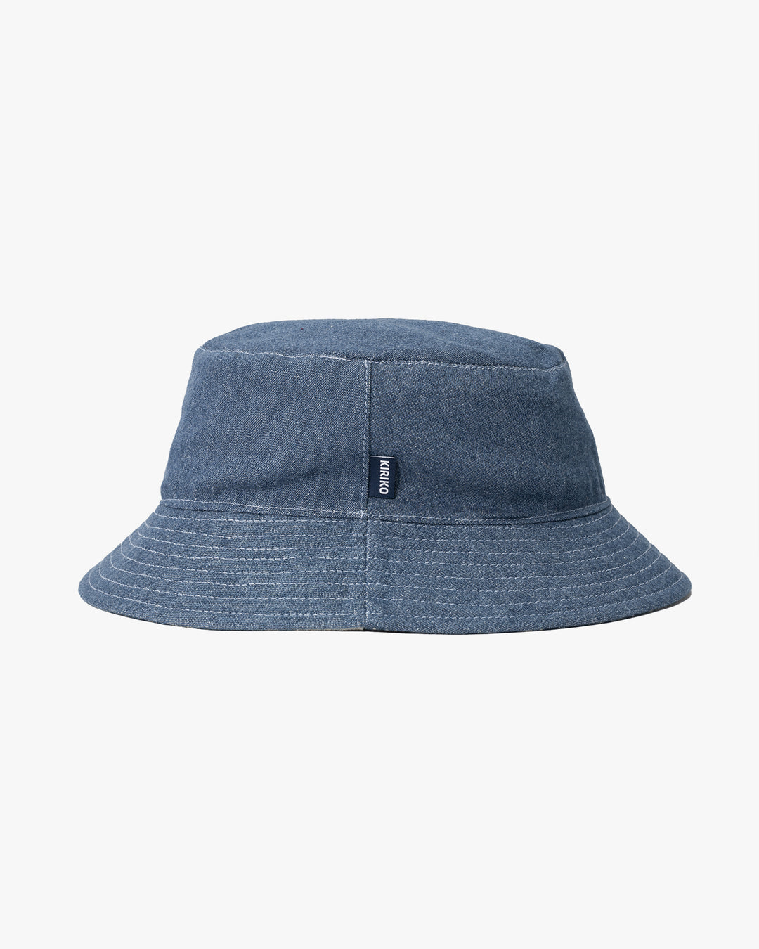 Kiriko Original Indigo Bucket Hat, Reversible, Small indigo Patch Work Style Denim
