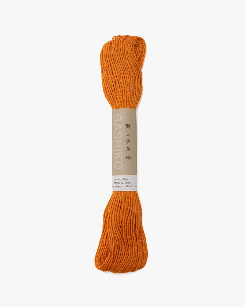 Sashiko Thread, 22 Yards, Carrot Orange