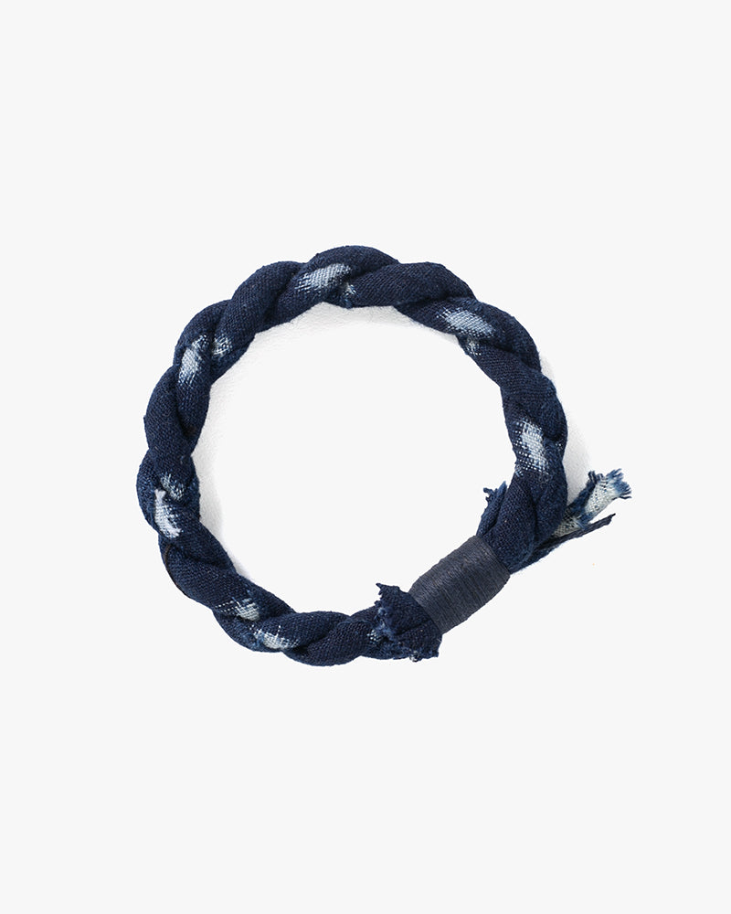 Boet x Kiriko Bracelet, Indigo with Light Blue Details