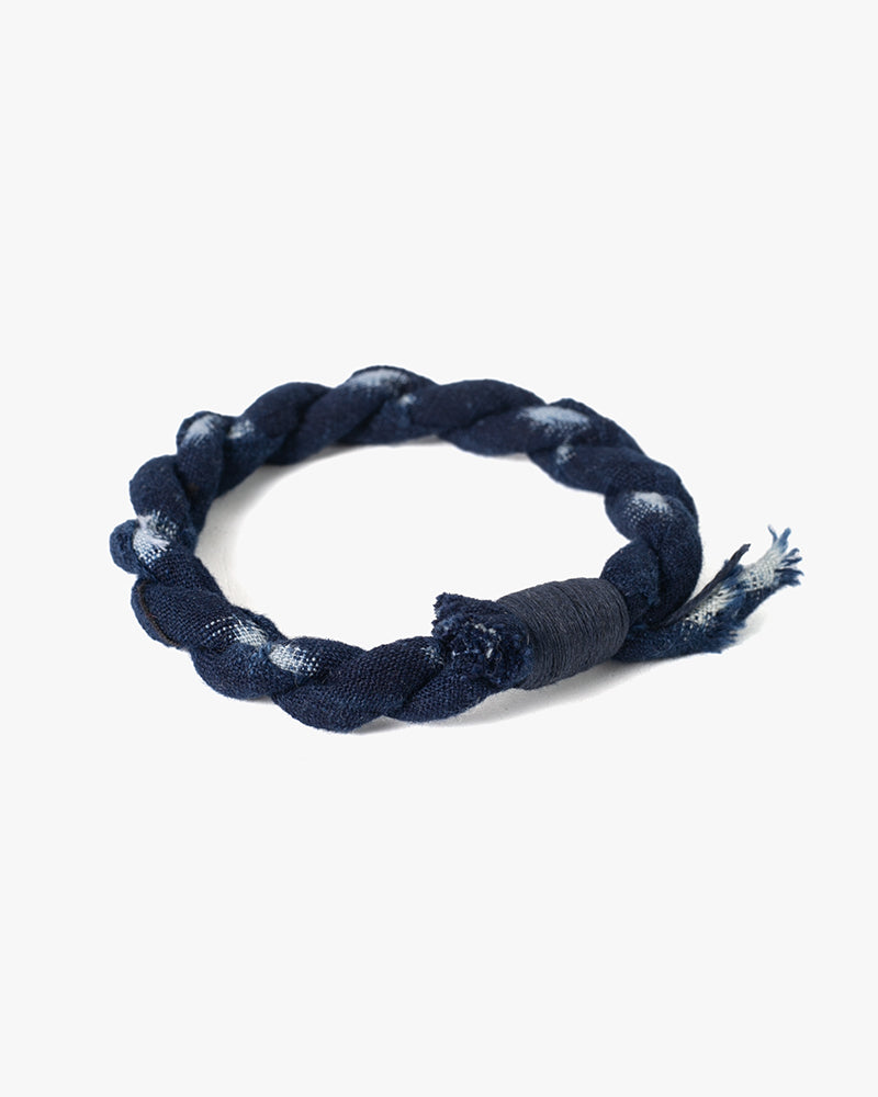 Boet x Kiriko Bracelet, Indigo with Light Blue Details