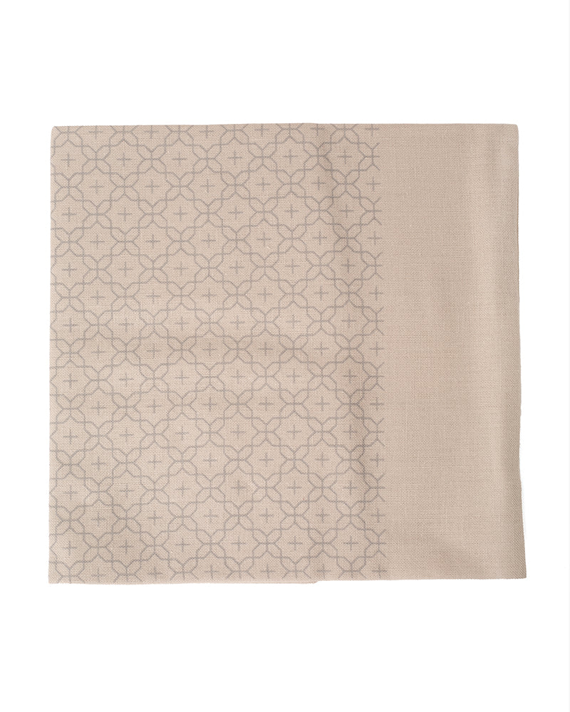 Sashiko Kit, Flower Cross, Almond Milk