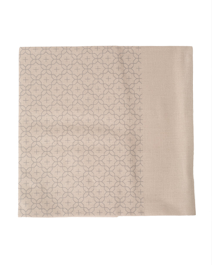 Sashiko Kit, Flower Cross, Almond Milk