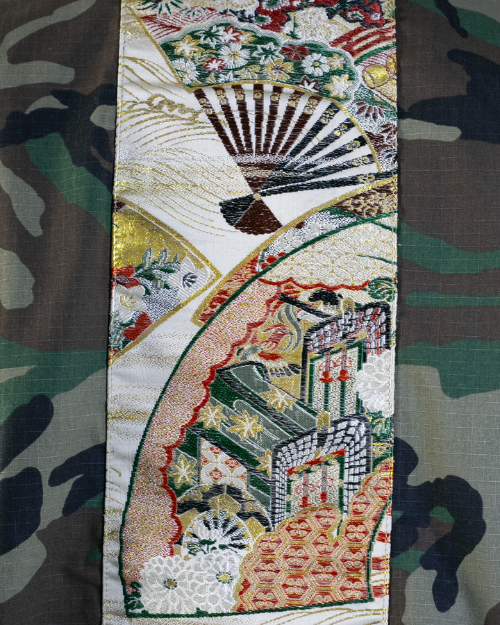 Kiriko Custom Military Jacket, Camo Patched, Yellow Pocket and Nami