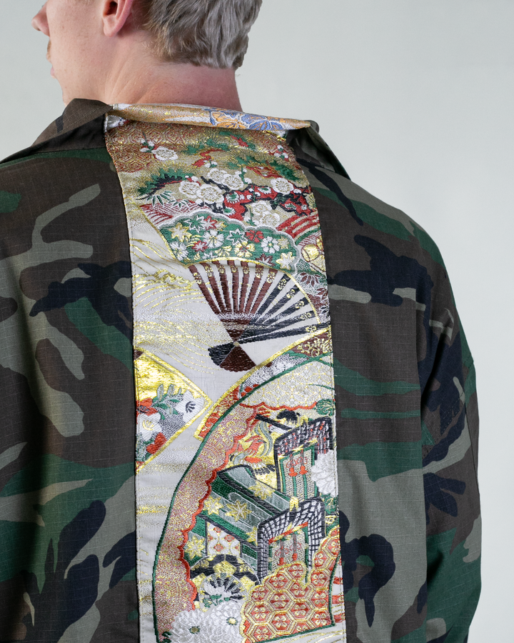 Kiriko Custom Military Jacket, Camo Patched, Yellow Pocket and Nami