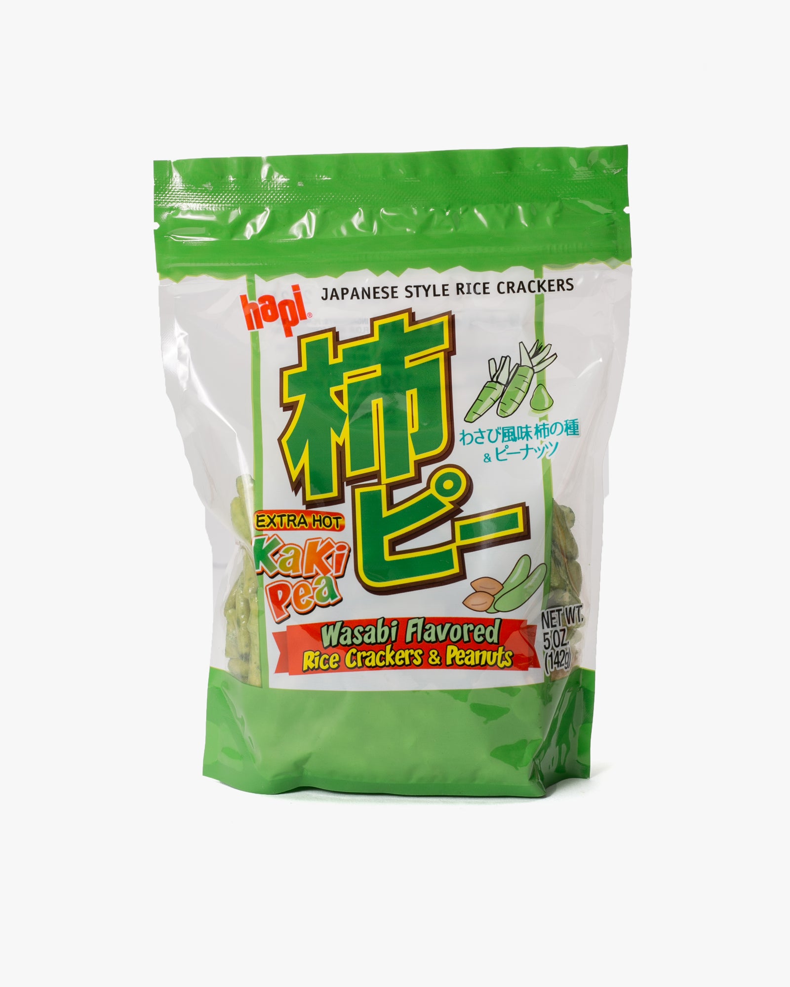 X Hapi Wasabi Kaki Pea Chili Bits with Peanuts