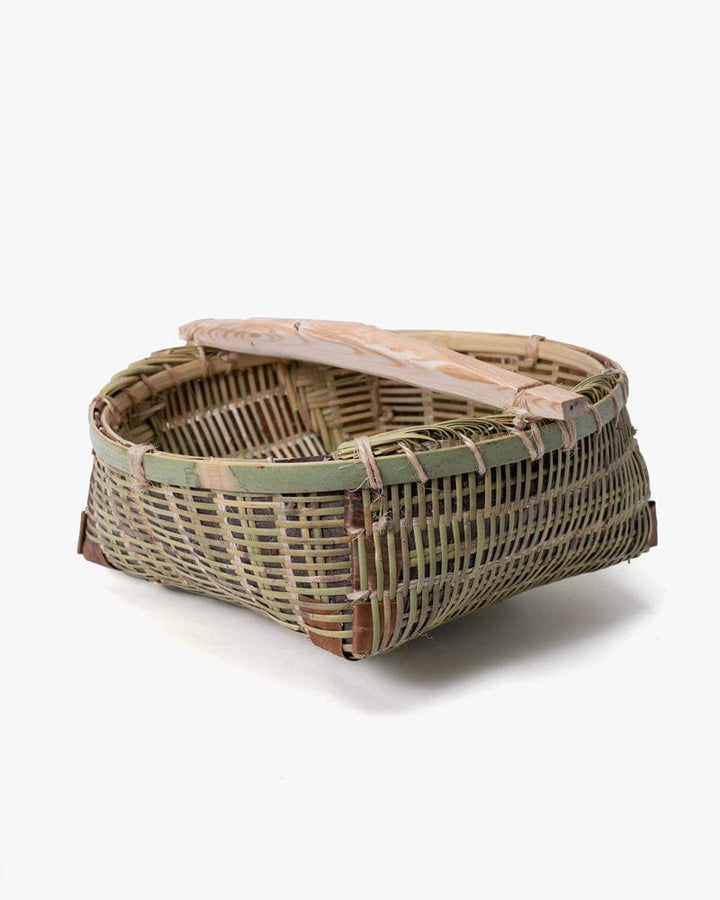 Matsunoya Woven Basket With Handle