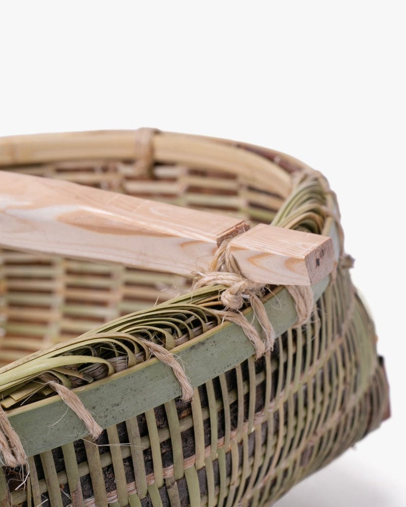 Matsunoya Woven Basket With Handle