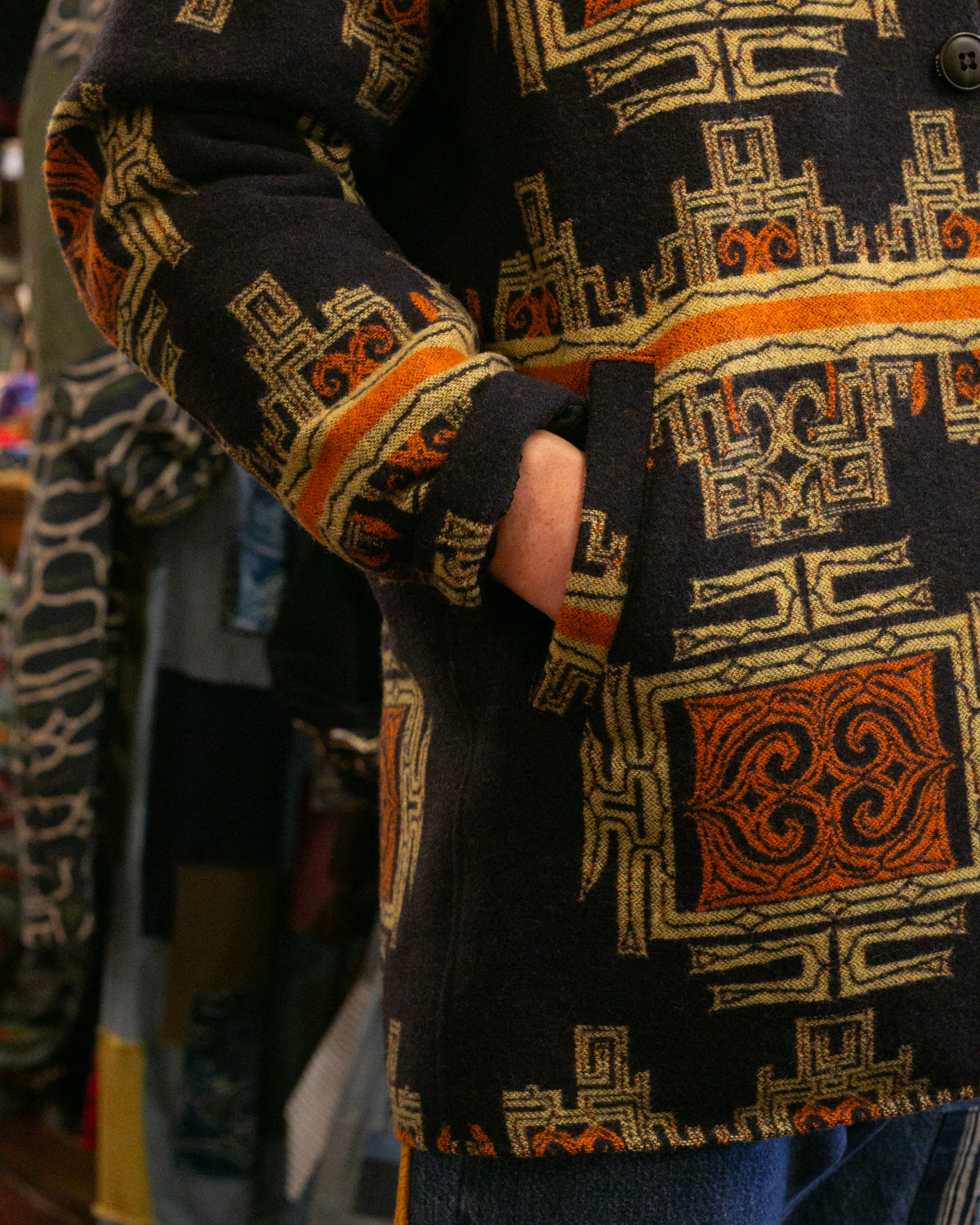 Japanese Repro Jacket, M, Calee Native, Blue