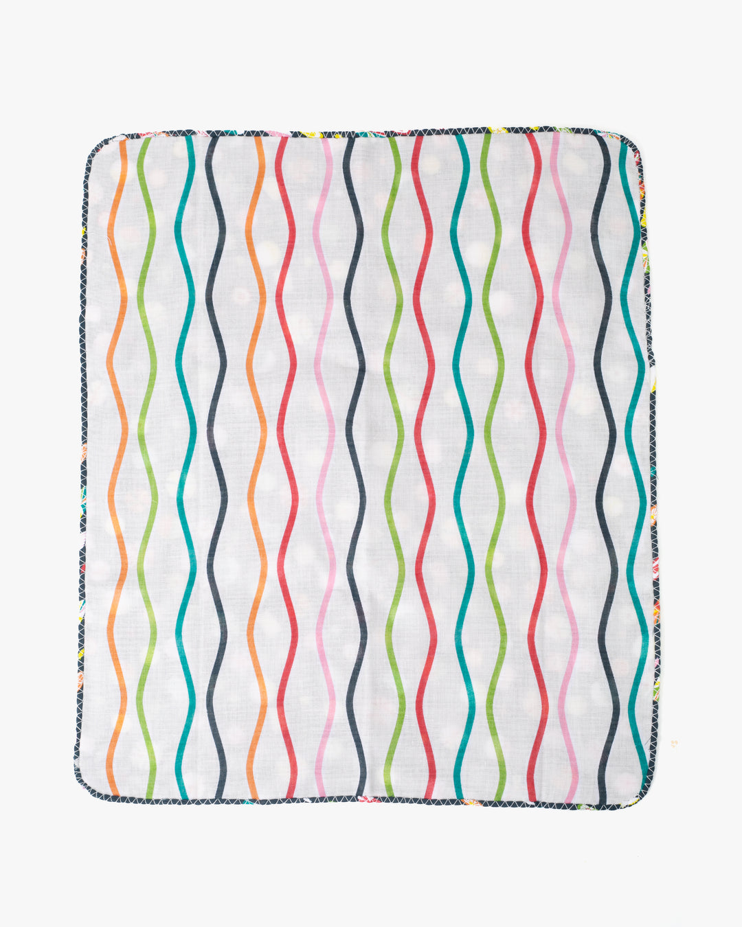 Kurochiku, Two-Sided Cotton Handkerchief, Fruit Candy and Multi-Color Tatewaku