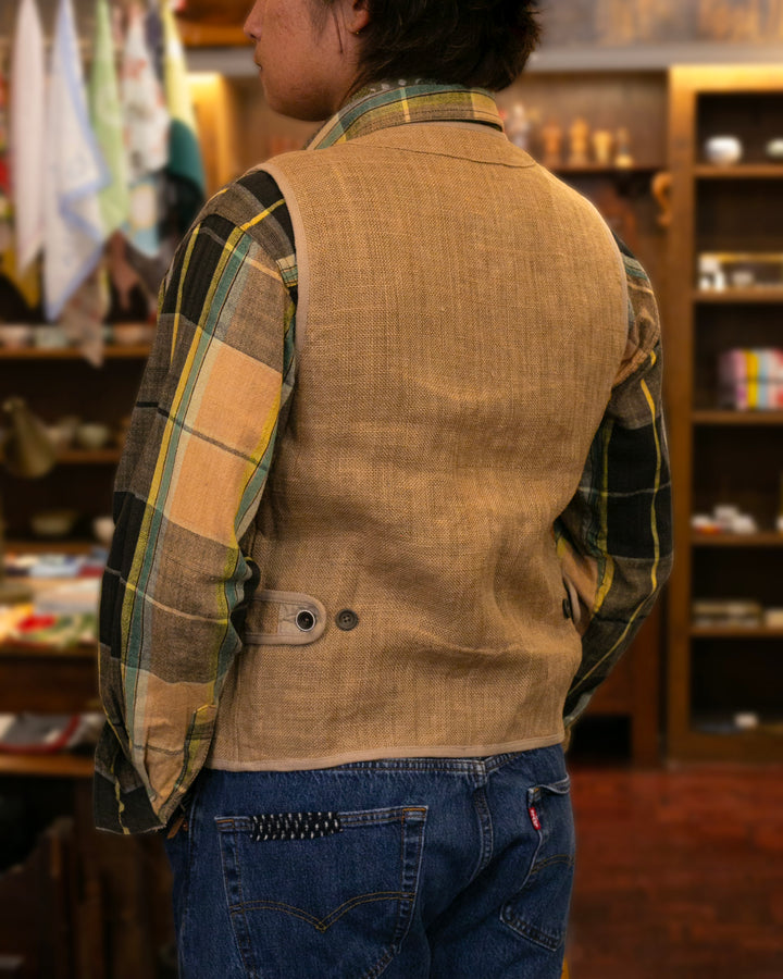 Japanese Repro Vest, L, Kapital, Beige