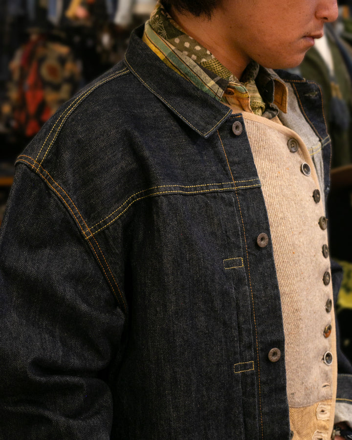 Japanese Repro Type I Trucker Jacket, L, Kapital, Denim