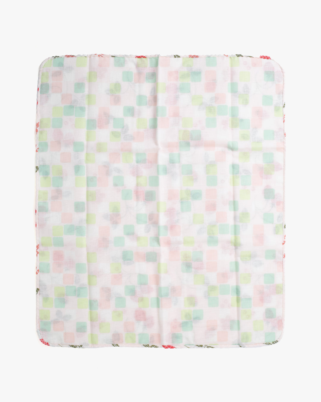 Kurochiku, Two-Sided Cotton Handkerchief, Strawberry
