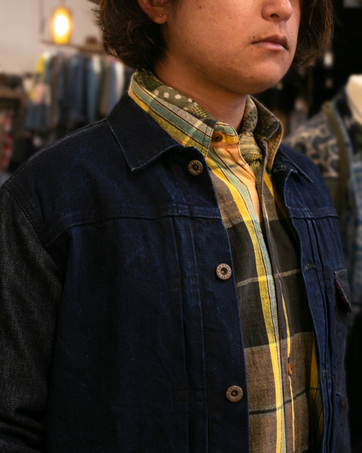 Japanese Repro Type I Trucker Jacket, L, Kapital, Denim
