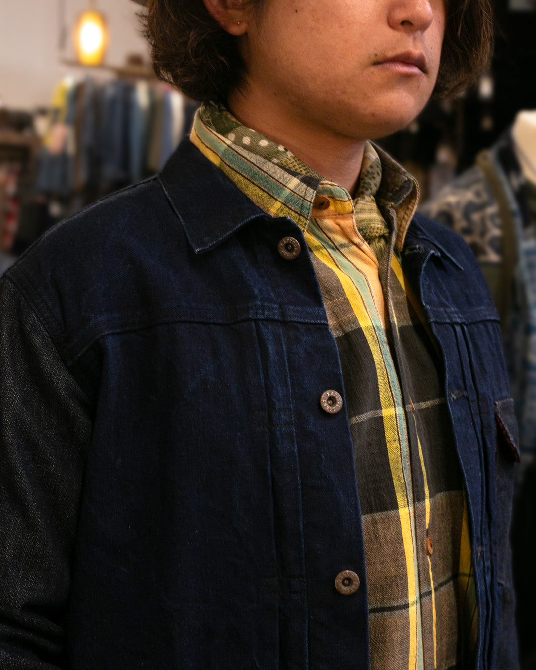 Japanese Repro Type I Trucker Jacket, L, Kapital, Denim