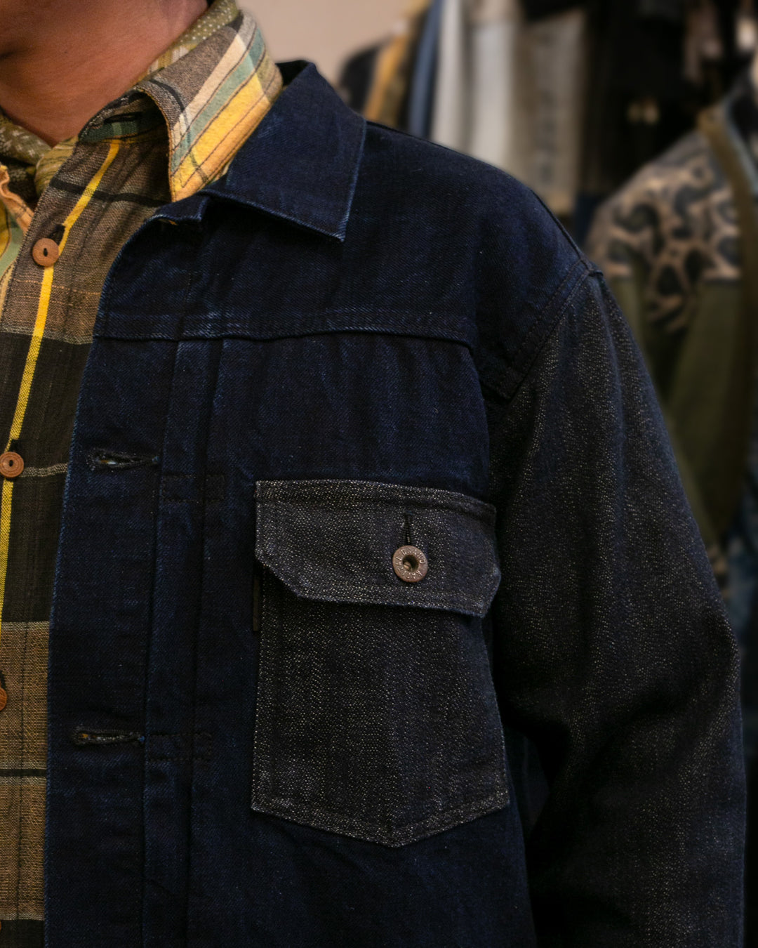 Japanese Repro Type I Trucker Jacket, L, Kapital, Denim