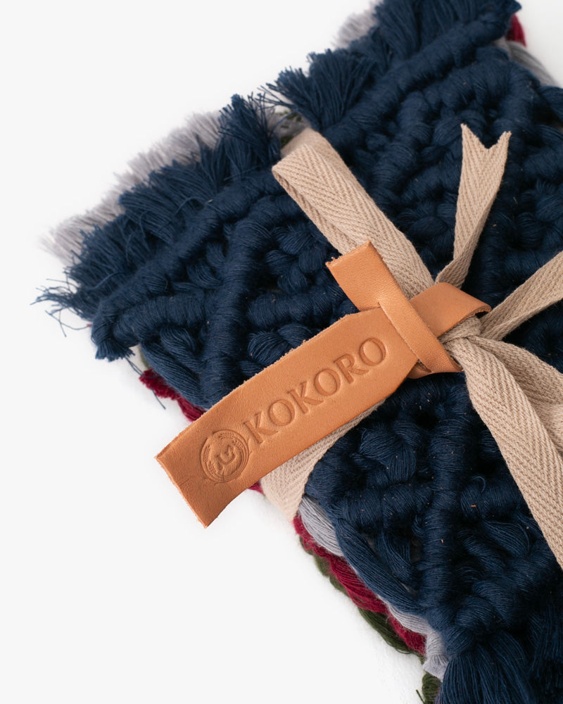 Kokoro Original, Woven Coasters, Set of 4