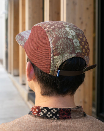 Kiriko Original Cap, 5-Panel, Two Tone, Azuki and Gold Multi