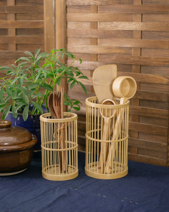 Kokoro Original, Cylindrical Bamboo Bin