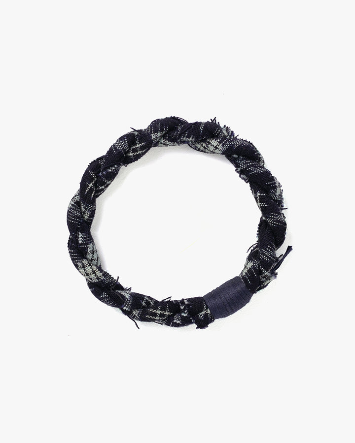 Boet x Kiriko Bracelet, Dark Indigo with White Kasuri