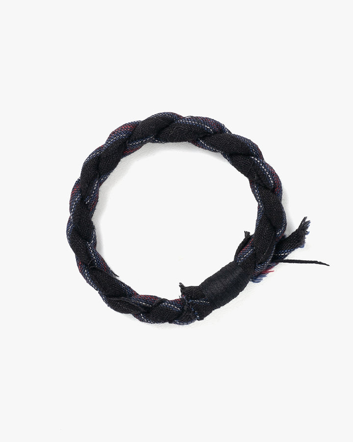 Boet x Kiriko Bracelet, Dark Indigo with Red, White, Blue Shima