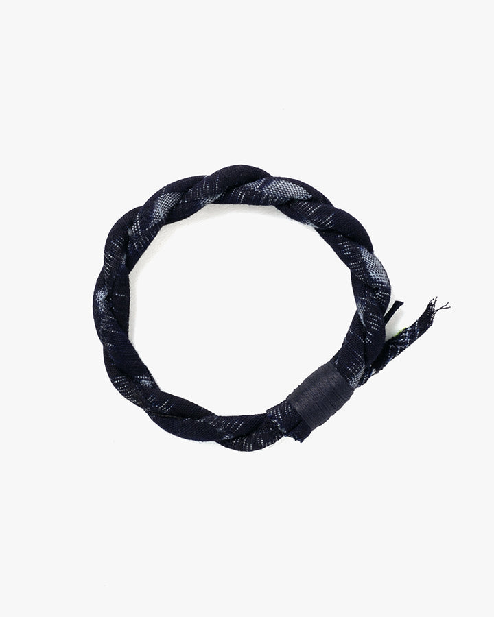 Boet x Kiriko Bracelet, Dark Indigo with Light Blue Kasuri - B