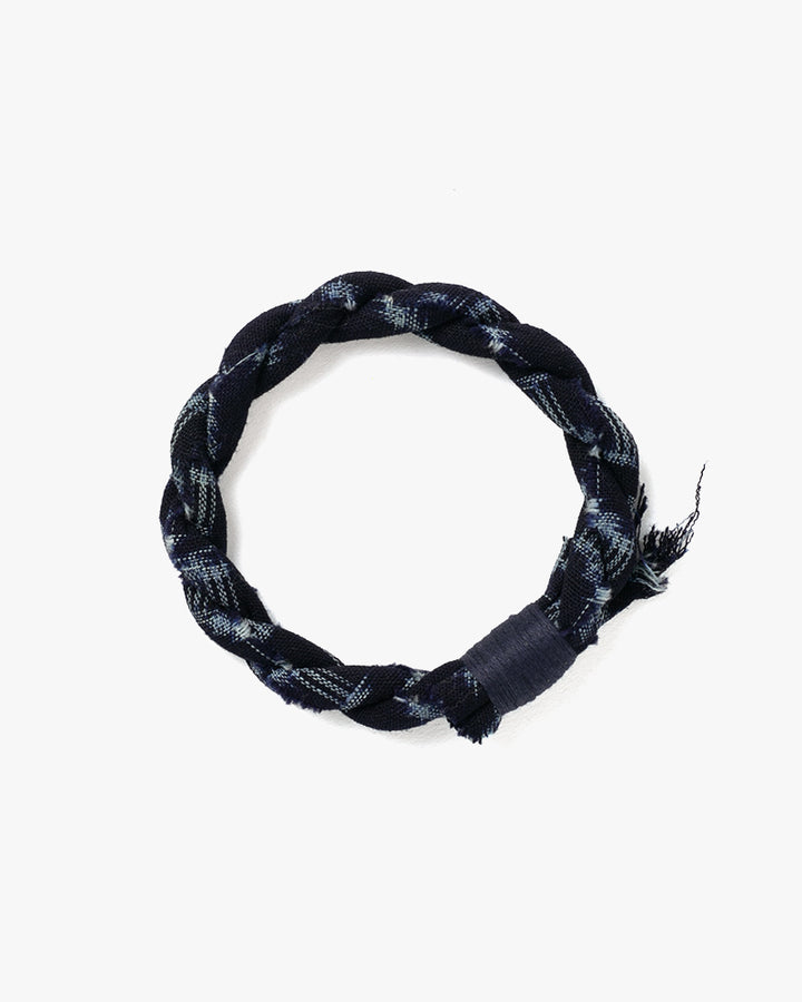 Boet x Kiriko Bracelet, Dark Indigo with Light Blue Kasuri - C