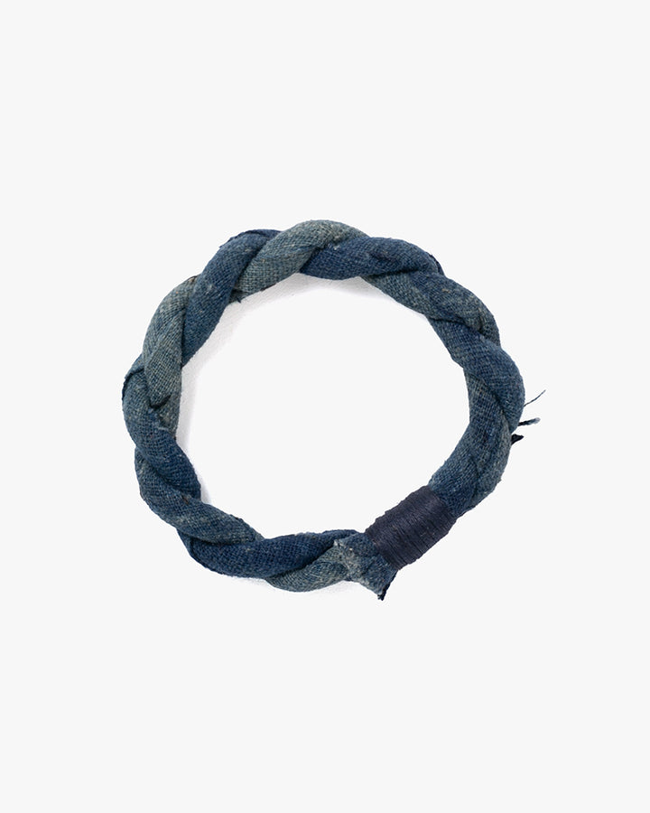 Boet x Kiriko Bracelet, Faded Indigo with Blue Thread