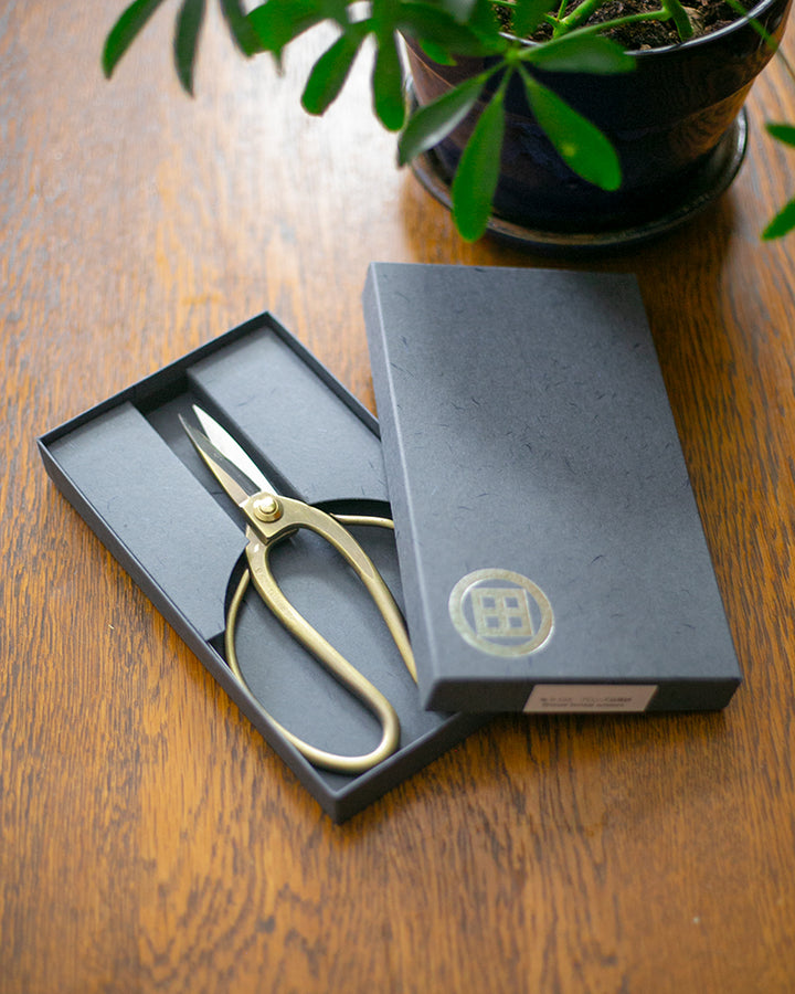 Tanabe Hasami, Japanese Bonsai Scissors, Bronze