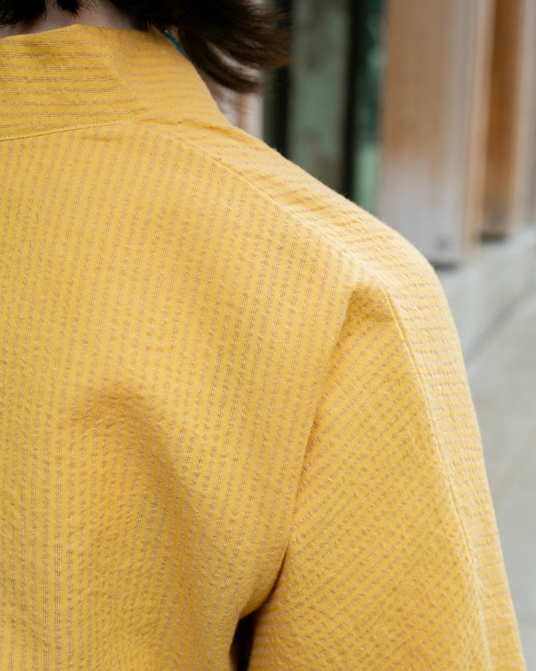 Kiriko x ToK, V-Neck Tunic, Sunflower Chijimi