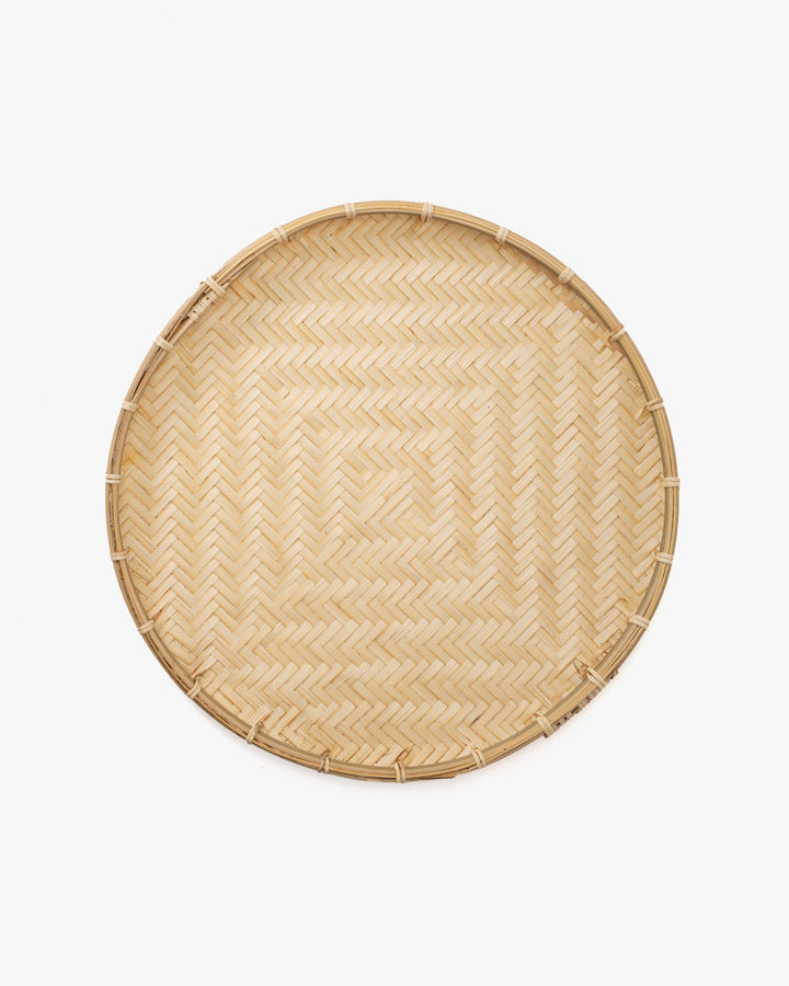Kokoro Original, Woven Flat Bamboo Tray, Set of 4
