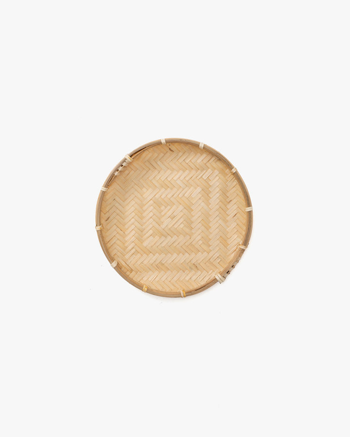 Kokoro Original, Woven Flat Bamboo Tray, Set of 4