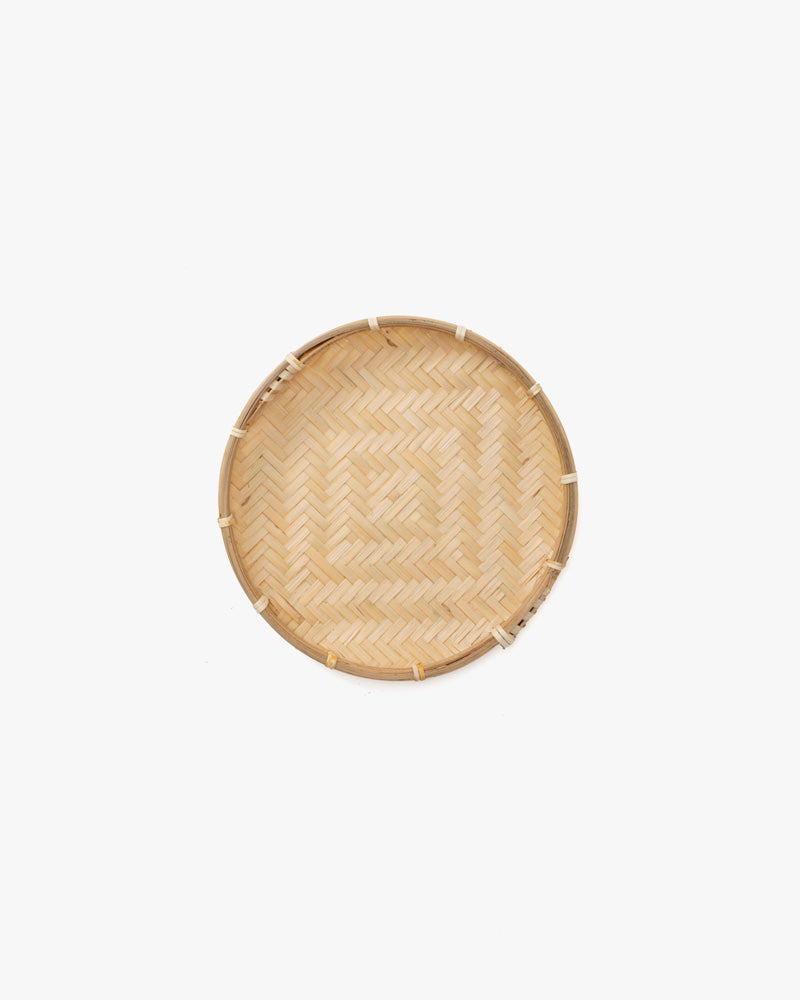 Kokoro Original, Woven Flat Bamboo Tray, Set of 4