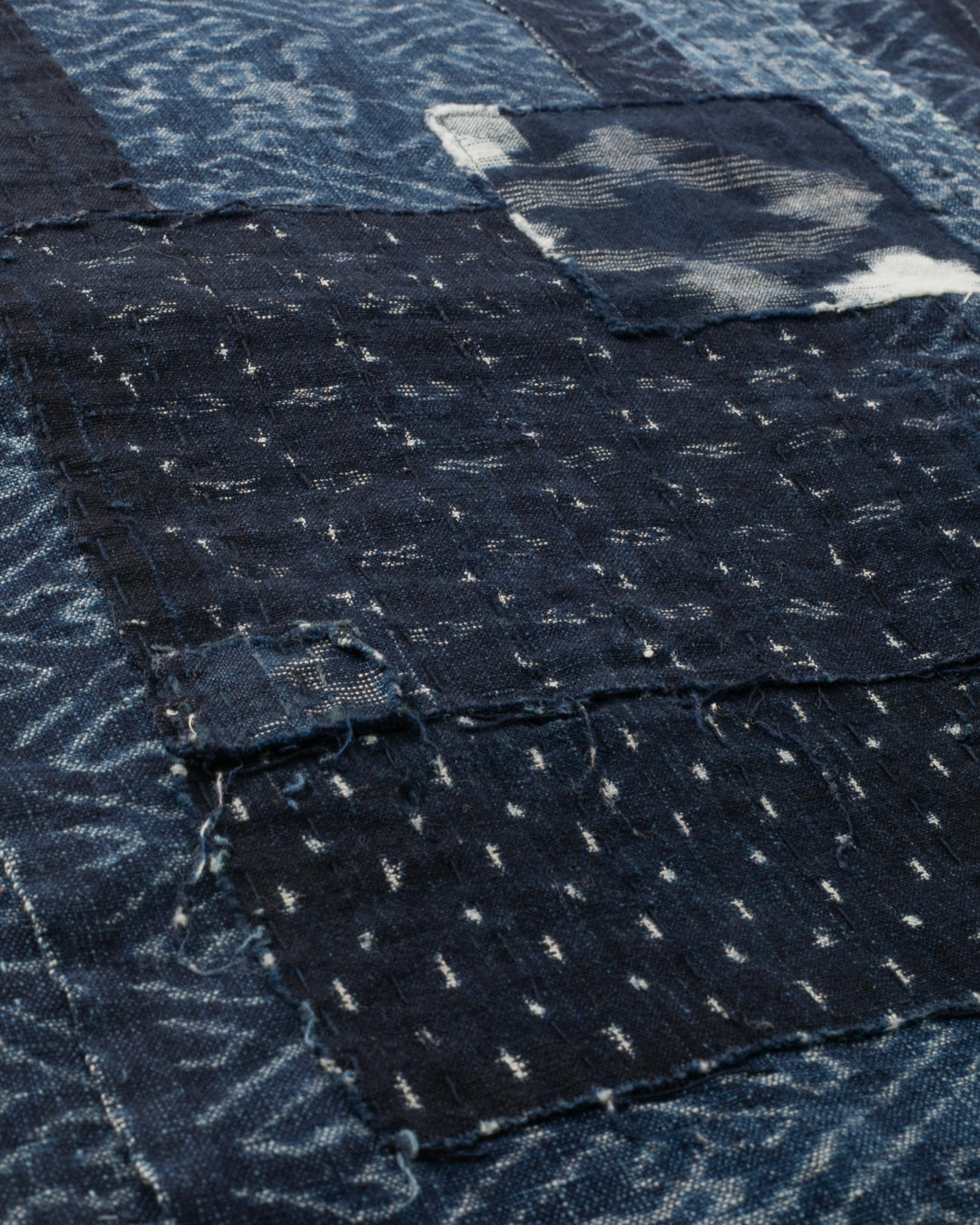 Kiriko Original Scarf, Patched Boro, Indigo, 32