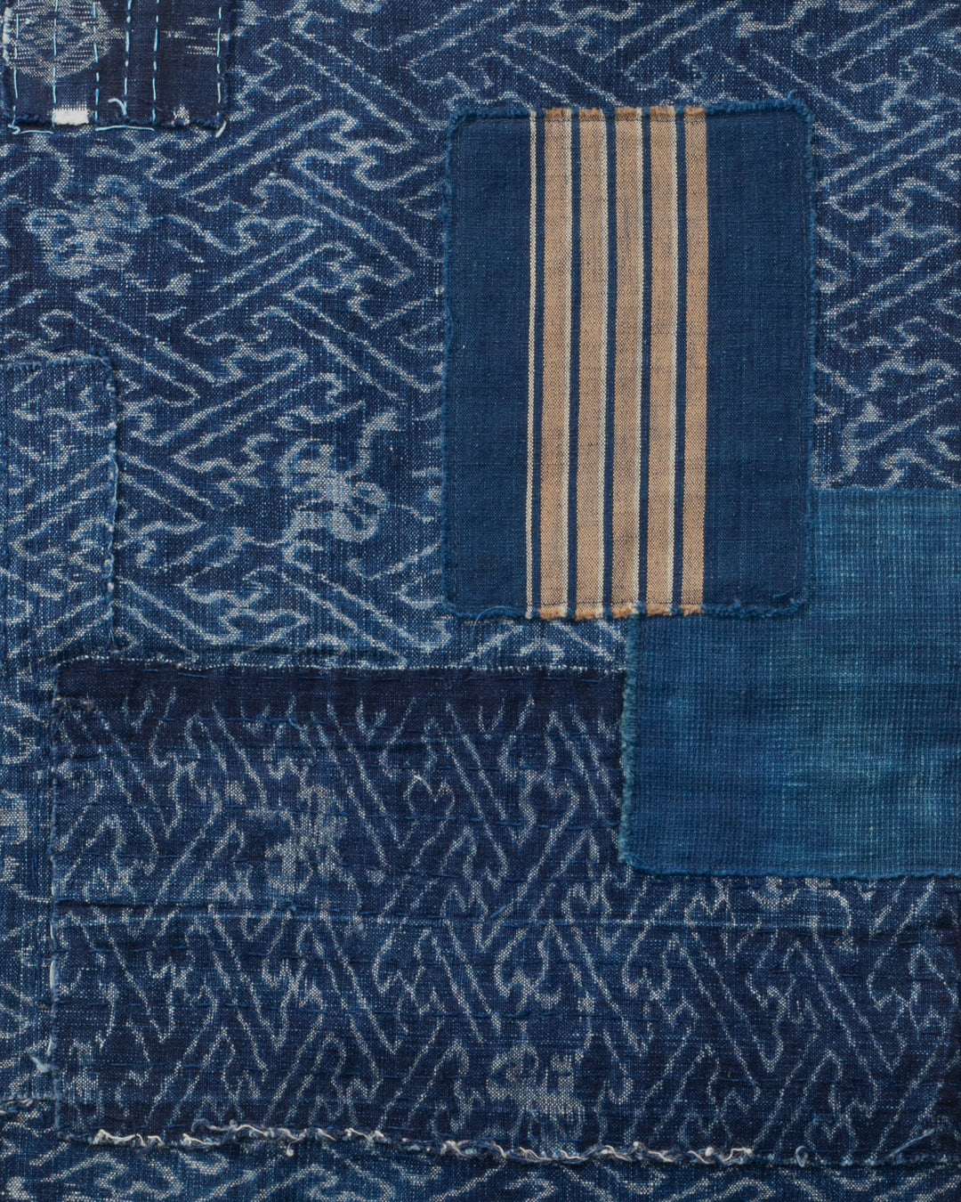 Kiriko Original Scarf, Patched Boro, Indigo, 32