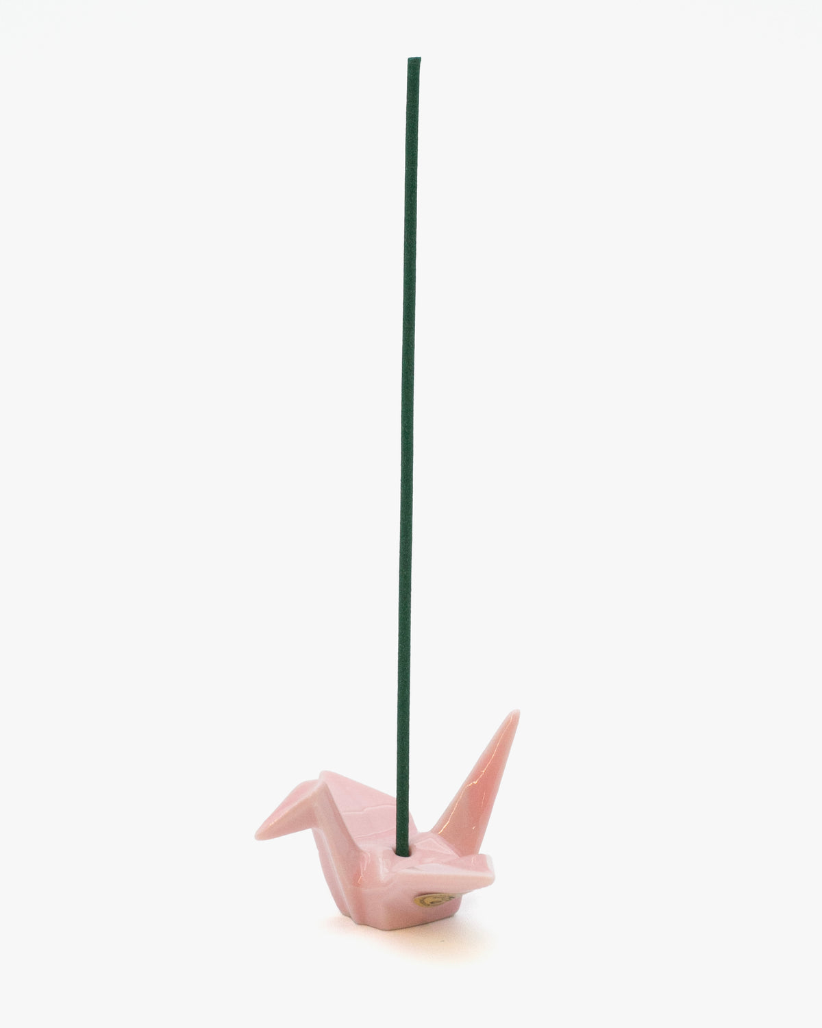 Nippon Kodo 2" Crane Incense Holder, Pink