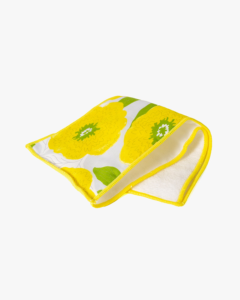 Debby Co., Towel with Pocket, Maison Blanche Collection, Yellow Peony