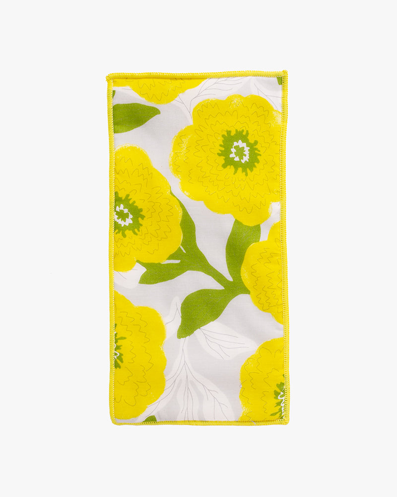 Debby Co., Towel with Pocket, Maison Blanche Collection, Yellow Peony
