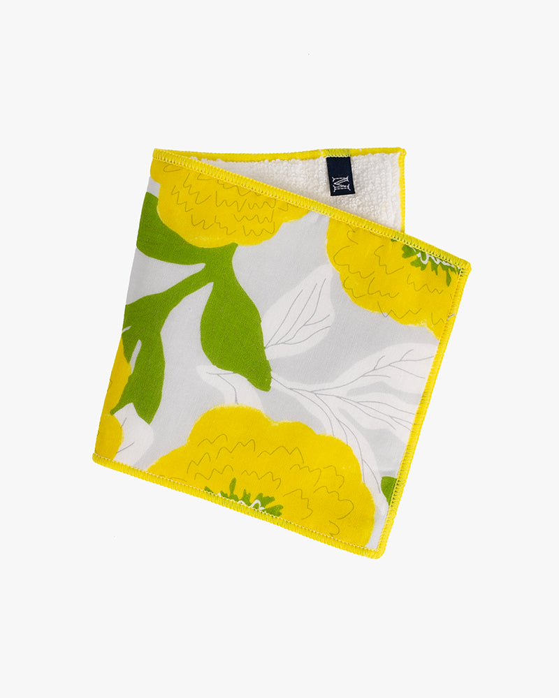 Debby Co., Towel with Pocket, Maison Blanche Collection, Yellow Peony