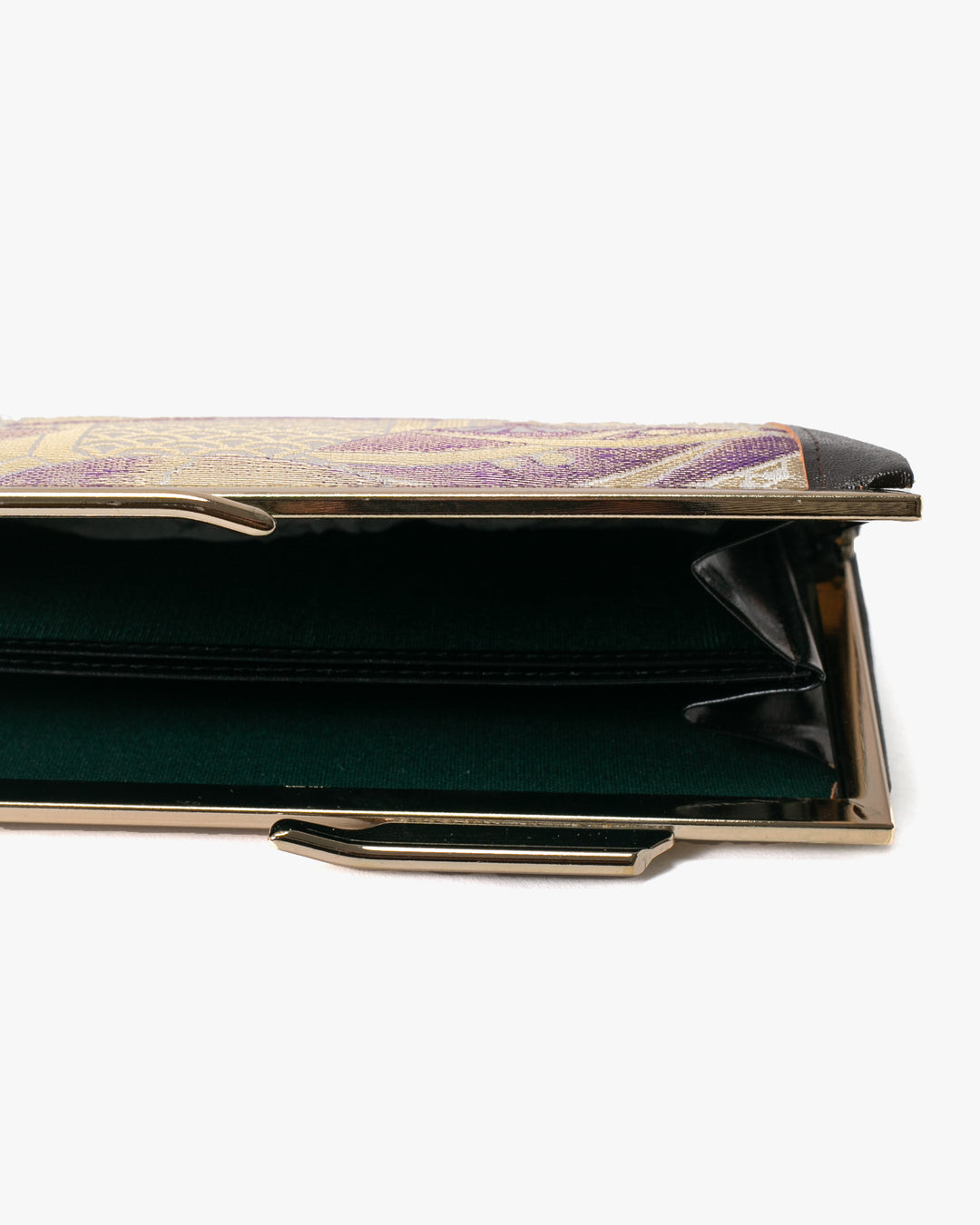 Vintage Bag, Clutch, Purple and Cream Fans