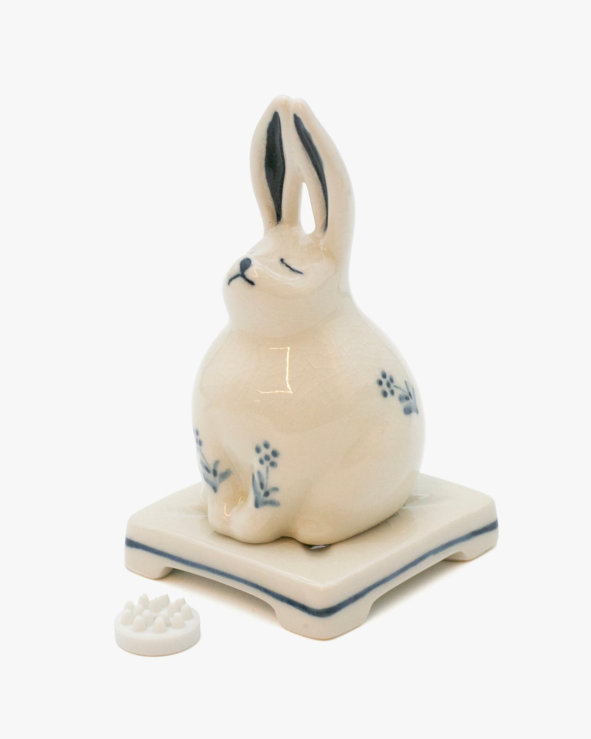 Nippon Kodo Porcelain Incense Holder, Rabbit