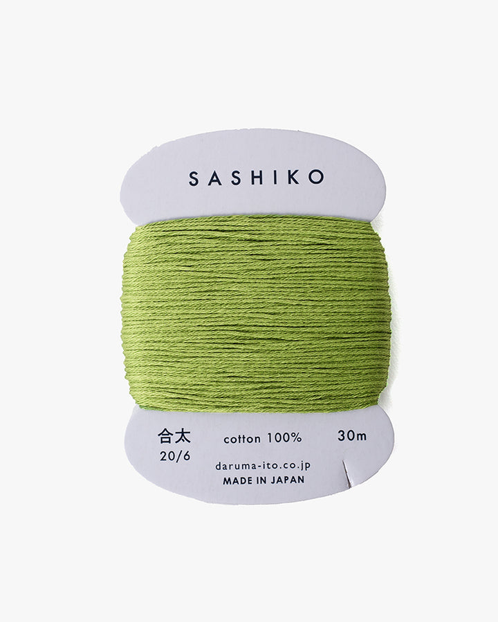 Daruma, Sashiko Thread 30m, Grass Green