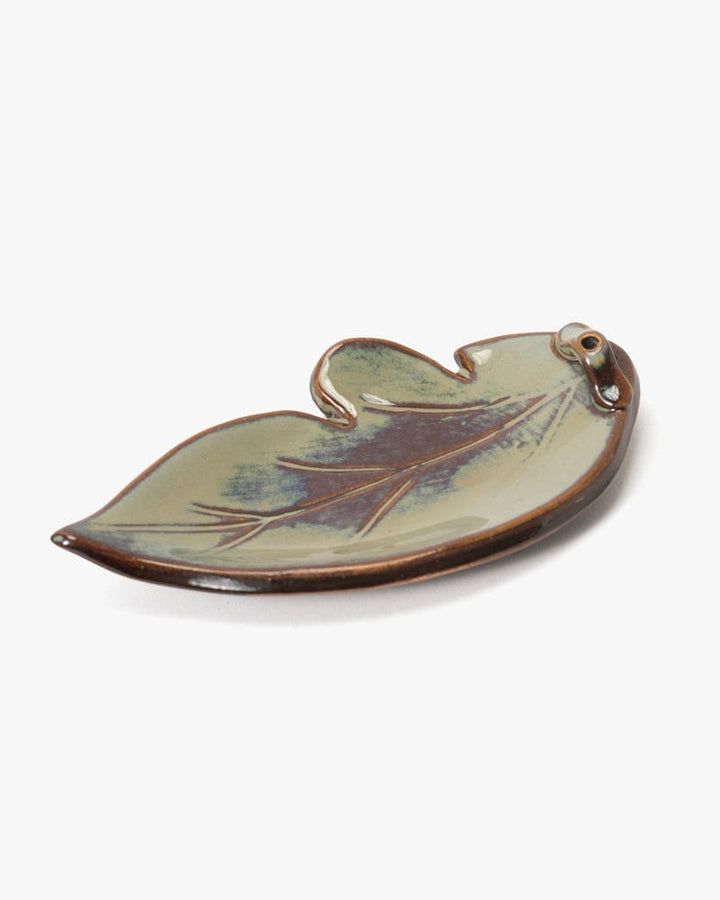 Shoyeido Incense Holder, Leaf, Mountain Mist