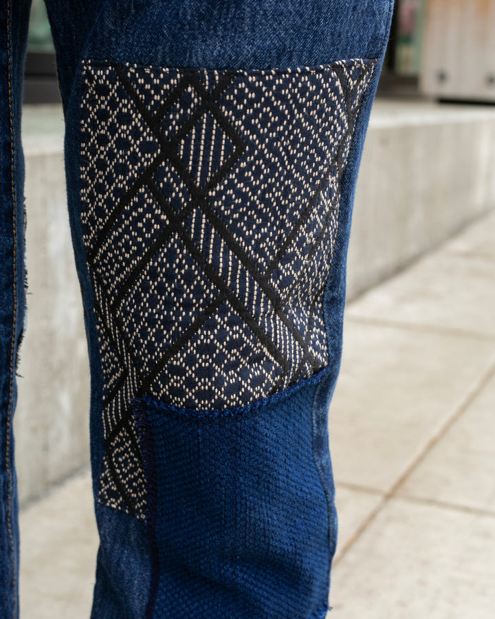 Kiriko Custom Patched Denim Jeans, 7