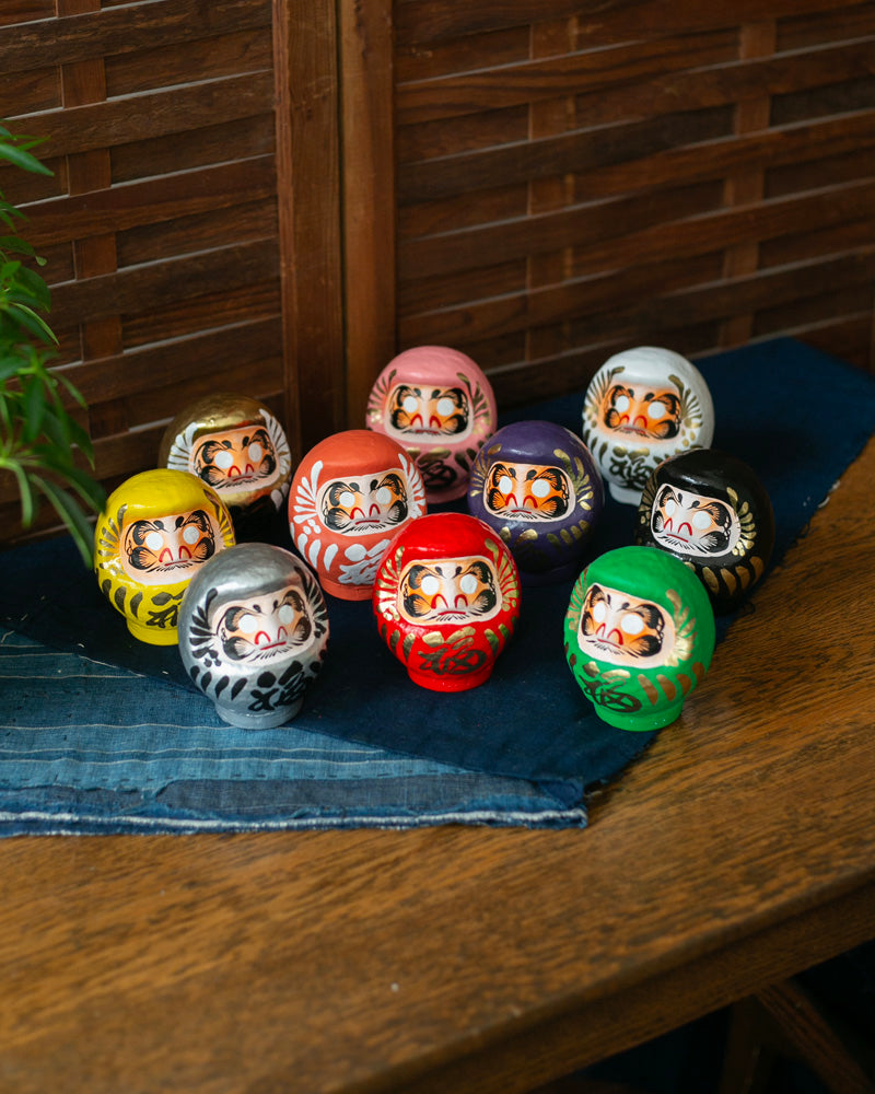 Takasaki Daruma, Colorful, Extra Extra Small ”1号” – Kiriko Made