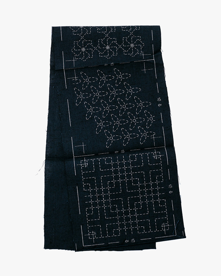 Sashiko Coaster Kit, Kofu Tsumugi, Navy
