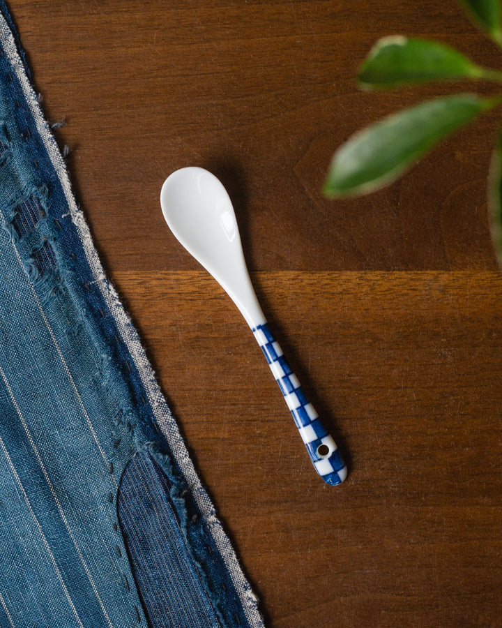 Hand-Painted Porcelain Spoon, Ichiyama, Ichimatsu